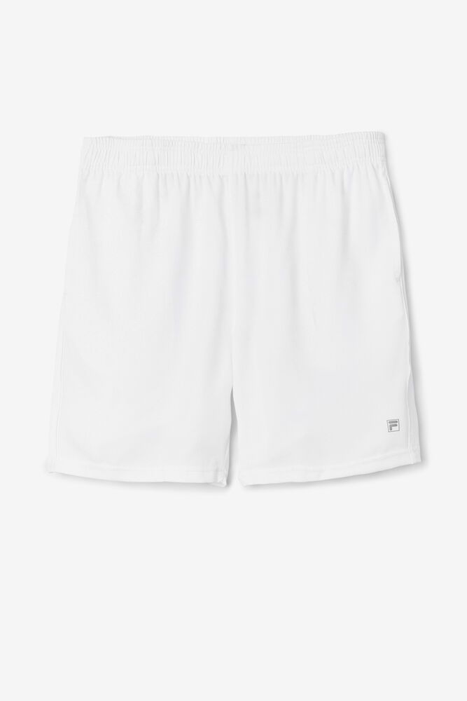 Fila Core 7" White Shorts Mens - NZ 85341-RWDZ